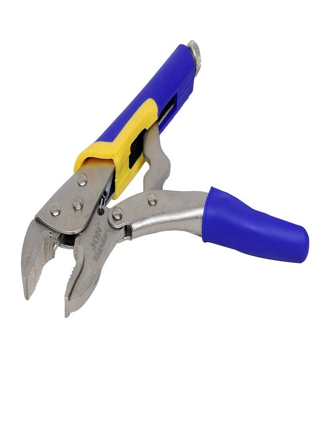 Jon Bhandari Tools 10 inch Locking Plier | Heavy-Duty Curved Jaw Lock Wrench with Quick Release & Comfort Grip | Hardened Steel, Rust Resistant | Ideal for Clamping, Turning & Twisting - Image 2